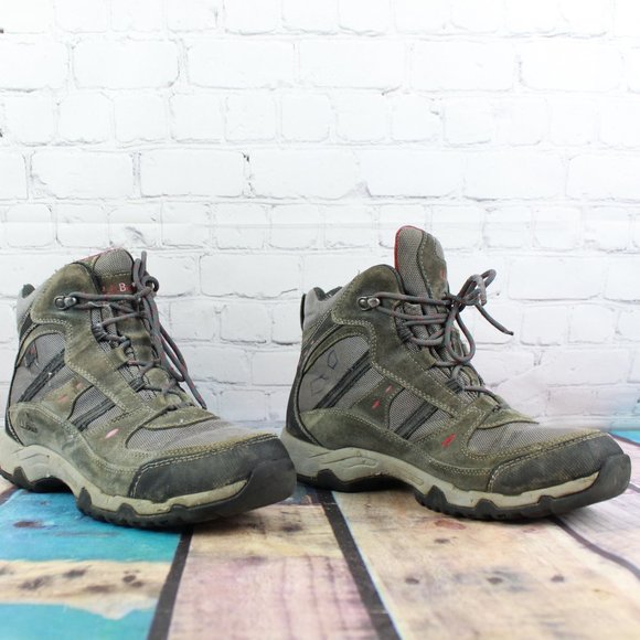 LL Bean Trail Model 4 Tek 2.5 Gray Suede Mesh Hiking Boots 9.5 M - Picture 3 of 11